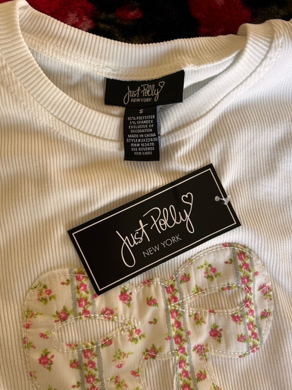 ***SOLD*** Just Polly Matching Tee and Shorts Rose Coquette Set - Picture 15 of 16